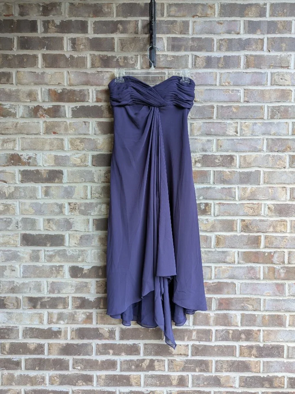 David's Bridal strapless cocktail dress, size 2